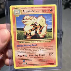 Pokemon TCG Arcanine 18/108 XY Evolutions Non-Holo Rare Card NM - Image 1