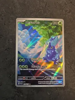 Heracross Paldea Evolved Illustration Rare Pokemon TCG Card 194/193 - Image 1