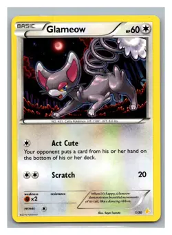 XY Trainer Kit: Pikachu Libre & Suicune #1/30 Glameow - Pokemon Card - Image 1