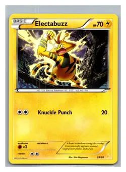 XY Trainer Kit: Pikachu Libre & Suicune #23/30 Electabuzz - Pokemon Card - Image 1