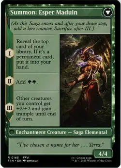 ERROR CARD Esper Origins / Summon: Esper Maduin - 0185 - Final Fantasy - MTG - Image 2