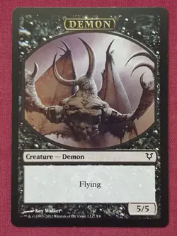 Magic The Gathering AVACYN RESTORED DEMON TOKEN card MTG - Image 1