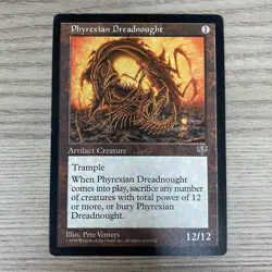 Phyrexian Dreadnought Mirage Karte CCG Magic The Gathering 1996 Artefakt - Image 1