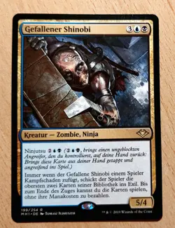 MTG Magic Gefallener Shinobi, Fallen Shinobi, DEUTSCH Nearmint NINJA BOSS Zombie - Image 1