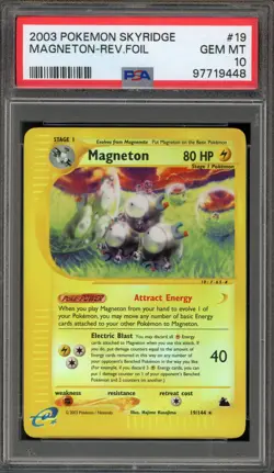 Pokemon Magneton Skyridge Reverse Holo Rare #19 PSA 10 Gem Mint - Image 1