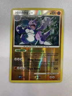 Pokemon TCG Nidoking Reverse Holo Platinum Rising Rivals 29/111 2009 - Image 1