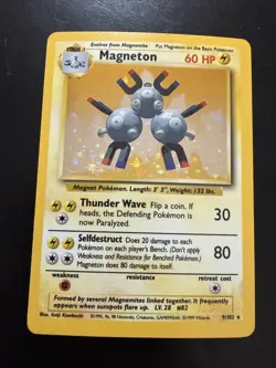 Pokemon TCG Magneton Base Set 9/102 Holo 1999-2000 Wizards Base Set Holo Rare - Image 1