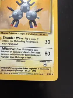 Pokemon TCG Magneton Base Set 9/102 Holo 1999-2000 Wizards Base Set Holo Rare - Image 4