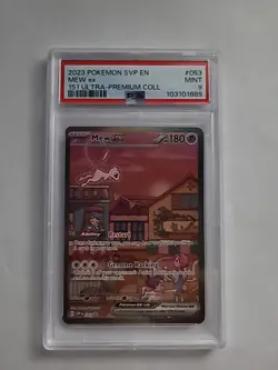 Mew EX 053 PSA 9 Mint Pokemon 151 Ultra Premium Collection SVP en Promo - Image 1