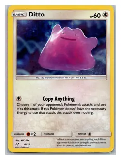 Detective Pikachu #17/18 Ditto - Pokemon Holo - NM-LP - Image 1