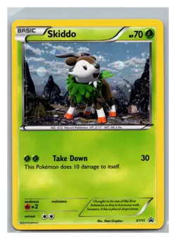 XY Promos #XY11 Skiddo - Pokemon Cosmic Holo Promo - NM - Image 1