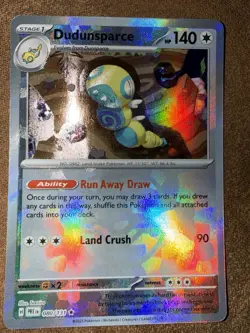 Pokemon TCG Dudunsparce 080/131 Master Ball Reverse Holo Prismatic Evolutions - Image 2