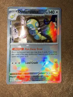 Pokemon TCG Dudunsparce 080/131 Master Ball Reverse Holo Prismatic Evolutions - Image 3