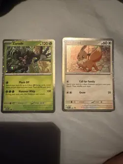 Pokemon TCG Destined Rivals - Eevee 200 + Zarude 199 Black Star Promo NM #2 - Image 1