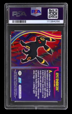 Pokemon Topps Umbreon Johto League Champions #197 PSA 6 - Image 2