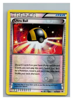 XY - Roaring Skies #93/108 Ultra Ball Pokemon Reverse Holo - Image 1
