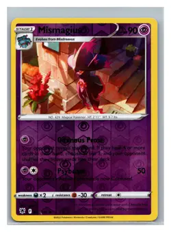 SWSH10: Astral Radiance #059/189 Mismagius Pokemon Reverse Holo - Image 1