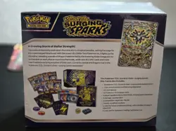 Pokemon TCG Surging Sparks ETB, Factory Sealed**small tear + B25 Pokeball bundle - Image 4