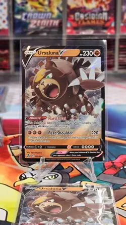 Ursaluna V 102/195 Ultra Rare Silver Tempest Pokemon TCG Near Mint - Image 1