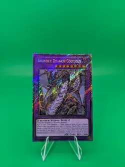 Yu-Gi-Oh! Thunder Dragon Colossus RA03-EN036 Platinum Secret Rare - Image 1