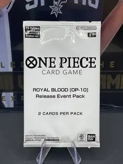 One Piece Card Game Royal Blood (OP-10) Release Pack Event Sealed - Image 1