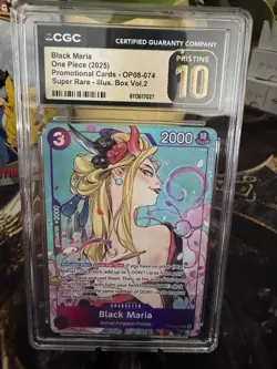 One Piece Black Maria Illustration Box Vol 2 OP08 CGC Pristine Grade 10 Not PSA - Image 2
