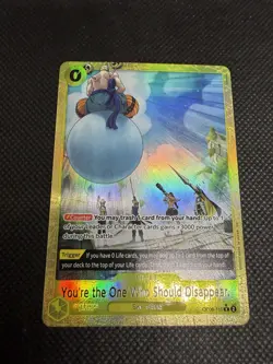 One Piece TCG OP06-115 Alt Art PRB-02 You're the One Who Should Disappear NM Eng - Image 1