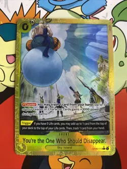 One Piece TCG You're the One Who Should Disappear Alternate Art OP06-115 PRB-02 - Image 1