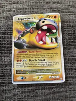 Hippowdon LV. X 107/111 Pokemon Card Holo Foil 2009 Rising Rivals Lv X LP - Image 1