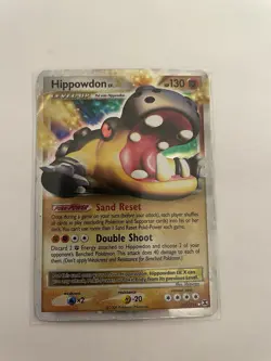 Hippowdon Lv.X 107/111 Rising Rivals Holo Pokemon - Image 1