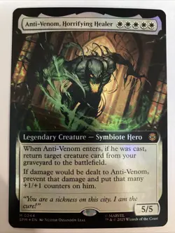 Anti-Venom, Horrifying Healer (Extended Art) Marvel's Spider-Man Foil NM M 0244 - Image 1