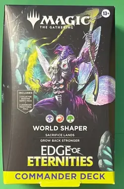 MTG MAGIC THE GATHERING EDGE OF ETERNITIES COMMANDER DECK WORLD SHAPER SEALED - Image 1