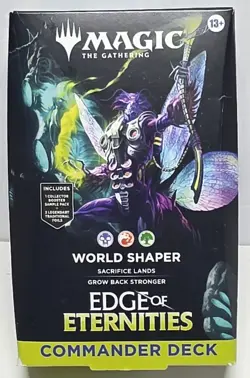 Magic the Gathering-Edge of Eternities Commander Deck - World Shaper SEALED 195166286587 - Image 1