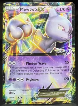 Pokemon TCG Mewtwo EX XY183 XY Black Star Promo Holo Card - Image 1