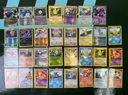 Pokemon TCG 31 Card Lot Pikachu Charmander Squirtle Dragonite EX Holo Basic - Image 1