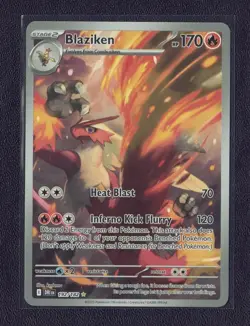 Pokemon TCG Blaziken Illustration Rare Card #192/182 Destined Rivals - Image 1