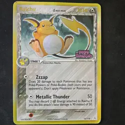 Pokemon Card - Raichu (Delta Species) EX Holon Phantoms 15/110 Holo Rare - LP - Image 1