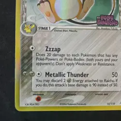 Pokemon Card - Raichu (Delta Species) EX Holon Phantoms 15/110 Holo Rare - LP - Image 5