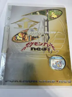 Pokemon TCG Neo Genesis Premium File 1 Complete (9 Card Set) Japanese Vintage - Image 3