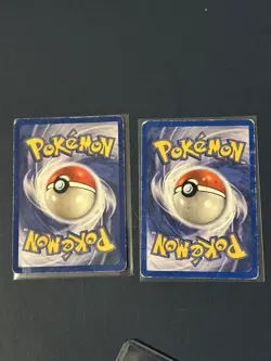 Pokemon TCG Vintage holos 2 Cards Zapdos Fossil Swirl Poliwrath Base Set HP - Image 2
