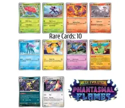 Pokemon Phantasmal Flames Complete Common, Uncommon & Rare 84 Card Set - Image 4