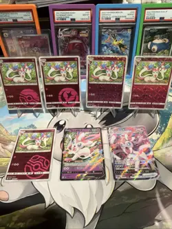 Pokemon Card Sylveon Lot Gem Pack Volume 2 S-Chinese V 7 Card Lot - Image 1