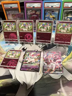 Pokemon Card Sylveon Lot Gem Pack Volume 2 S-Chinese V 7 Card Lot - Image 2