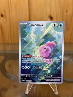 Pokemon TCG Alomomola 108/086 Illustration Rare Black Bolt English Holo Card NM - Image 1