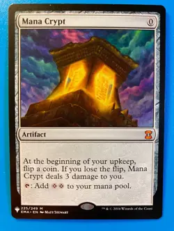 MTG 1x Mana Crypt 225 The List - Eternal Masters Magic the Gathering Card x1 NM - Image 1