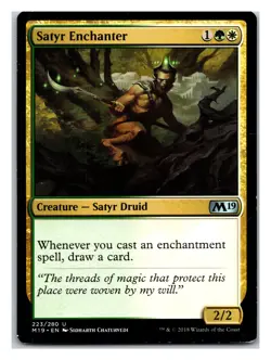 Core Set 2019 #223 Satyr Enchanter - MTG Card - Image 1