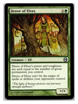 Duels of the Planeswalkers #57 Drove of Elves - MTG Card - Image 1