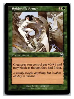 Mercadian Masques #273 Spidersilk Armor - MTG Card - Image 1