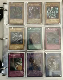 Yugioh Vintage 15 Foil/360 Card Binder Lot Dark Magician Blue-Eyes Red-Eyes DB1 - Image 2