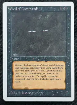 Word of Command Unlimited MTG EX- - Image 1